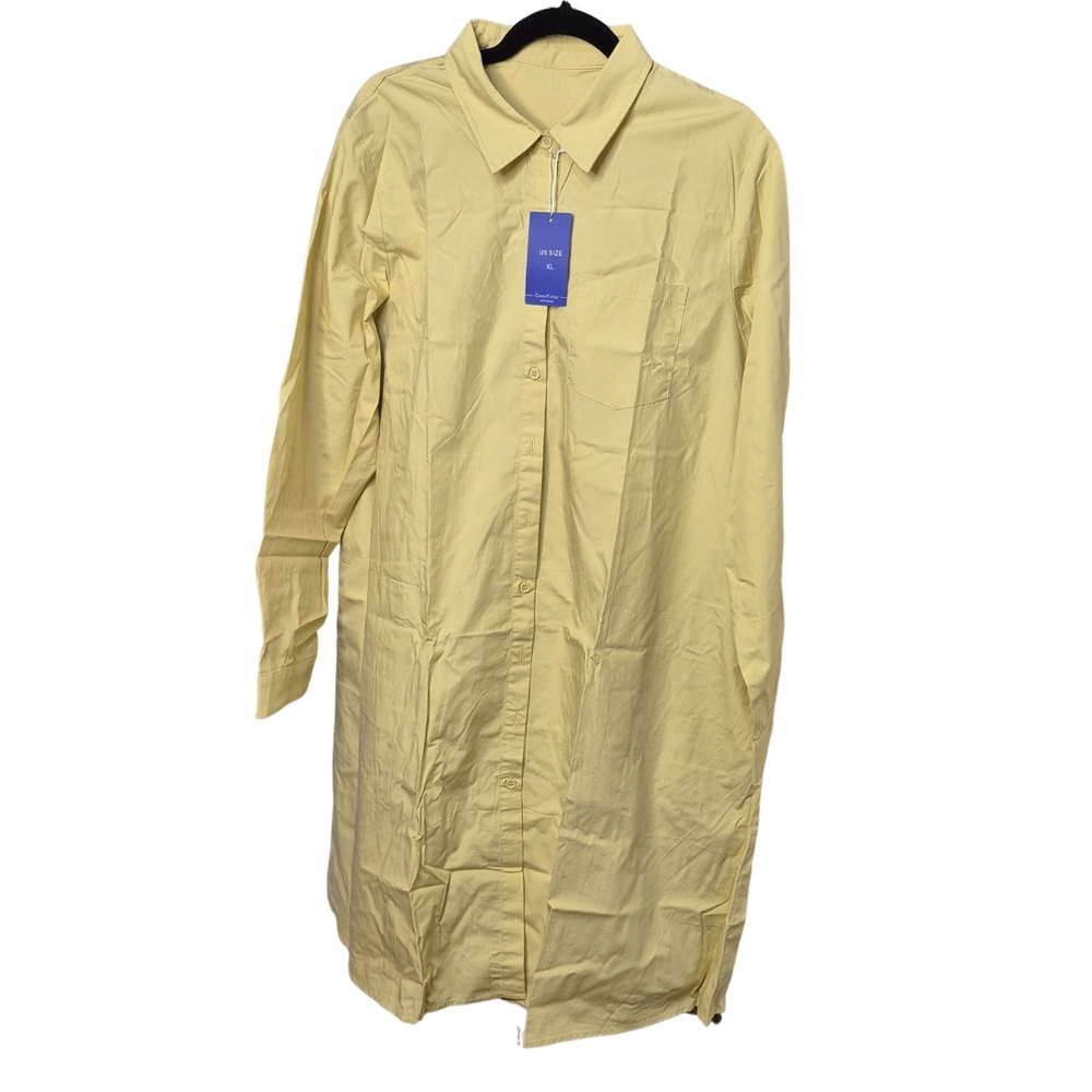 ChouYatou Long Sleeve Shirt Dress